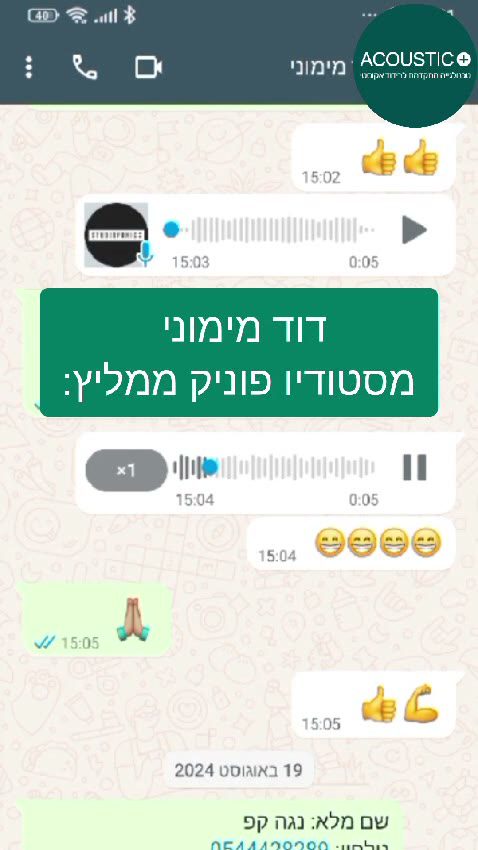 דוד מימוני, סטודיו פוניק